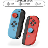 KontrolFreek KontrolFreek Performance Thumbsticks Splash, Analog-Stick rot/blau, 2 Stück, für Nintendo Switch Joy-Cons & Nintendo Switch Lite