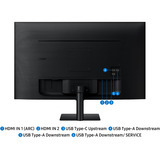 SAMSUNG Smart AI Monitor S32FM700UU, LED-Monitor 80 cm (32 Zoll), schwarz, UltraHD/4K, VA, HDR, Fernbedienung, Lautsprecher