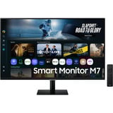 Samsung Smart AI Monitor S32FM700UU, LED-Monitor 80 cm (32 Zoll), schwarz, UltraHD/4K, VA, HDR, Fernbedienung, Lautsprecher