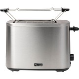 Bestron ATO800STE, Toaster edelstahl (gebürstet)/schwarz