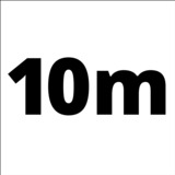 Einhell Gewebeschlauch 4138100, Druckluftschlauch weiß, 10 Meter