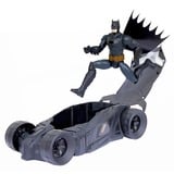 Spin Master Batman Batmobil, Spielfahrzeug mit Verdeck zum Öffnen und 30 cm Batman-Actionfigur