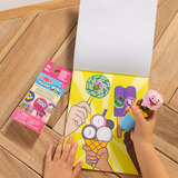 Spin Master Melissa & Doug - Sticker WOW! Eiscreme Aufkleberstempel & Block, Basteln 