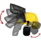 Theo Klein Bosch - Waldarbeiter Helm mit Visier, Gartenspielgerät 