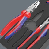 Wera 9780 Schaumstoffeinlage KNIPEX Zangen-Set 1, 3‑teilig schwarz/grau, in Schaumstoffeinlage für Werkstattwagen