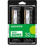 ADATA DIMM 64 GB DDR5-5600 (2x 32 GB) Dual-Kit, Arbeitsspeicher schwarz, AD5U560032G-DT, Premier Tray, AMD EXPO