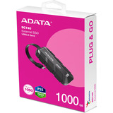 ADATA SC740 External SSD 1 TB, Externe SSD schwarz/schwarz, USB-C 3.2 Gen 2 (10 Gbit/s)