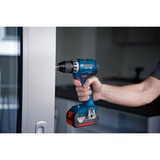Bosch Professional Akku-Bohrschrauber GSR 18V-45 Professional, 18Volt blau/schwarz, 2x Li-Ionen Akku 2,0Ah, in L-BOXX
