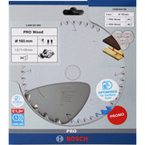 Bosch Professional PRO Wood Cordless Kreissägeblatt 165 mm 3 Stück, Promo-Pack