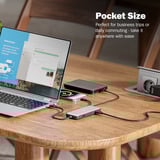 Digitus 7-Port USB-C Docking Station, Dockingstation grau/schwarz