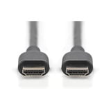 Digitus HDMI Ultra High Speed Anschlusskabel, mit Ethernet, UHD 8K schwarz, 1 Meter