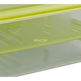 Emsa CLIP & GO Sandwichbox XL 1,3 Liter, Lunch-Box transparent/grün, mit Gittereinsatz für 2. Ebene