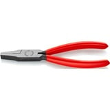 KNIPEX Flachzange 20 01 160, Greifzange rot, gezahnte Griffflächen