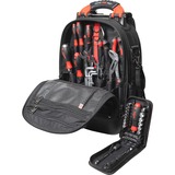 Wiha Werkzeug-Rucksack Set L mechanic, Werkzeug-Set schwarz/rot, 65-teilig, mit Rucksack