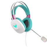 ASUS TUF Gaming H1 Gen II Hatsune Miku Edition, Gaming-Headset weiß/türkis, Kabelgebunden