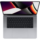 Apple MacBook Pro (16") 2021, Notebook grau, M1 Pro 16-Core GPU, macOS Monterey, Deutsch, 120 Hz Display, 1 TB SSD