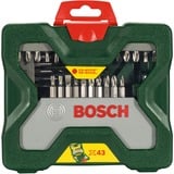 Bosch Heimwerken & Garten X-Line Sechskant-Bohrer und Bit-Set, 43-teilig, Bohrer- & Bit-Satz grün, 1/4"