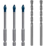 Bosch Professional EXPERT HEX-9 HardCeramic Bohrer Mixed-Set, Ø 6mm, Bohrer-Satz 5-teilig, inkl. 2 CYL-3-Betonbohrer