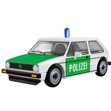 COBI Volkswagen Golf (1974) Polizei, Konstruktionsspielzeug weiß, Maßstab 1:35
