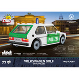 COBI Volkswagen Golf (1974) Polizei, Konstruktionsspielzeug weiß, Maßstab 1:35