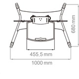 HAGOR Twin HD Stand, Standsystem schwarz, Mobil