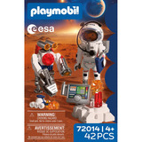 PLAYMOBIL 72014 ESA: Astronaut mit Roboter, Konstruktionsspielzeug 