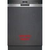 Siemens SN55ZS07CE iQ500, Spülmaschine edelstahl (gebürstet)/schwarz, 60 cm, Home Connect