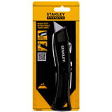 Stanley Universalmesser, mit einziehbarer Klinge, Teppichmesser schwarz