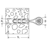 fischer Leitungsschlaufe Steckfix SF plus LS 3/13, Schelle hellgrau, 100 Stück