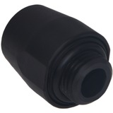 Alphacool HF Anschraubtülle TPV - 12,7/7,6mm Gerade - Black, Verbindung schwarz