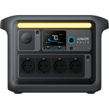 Anker SOLIX Tragbare Powerstation C1000X, PowerHouse 1.056Wh grau/schwarz, 1.800 Watt, 2.400 Watt SurgePad, PD