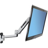 Ergotron LX Steh-Sitz Monitor Arm, Monitorhalterung silber