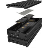 ICY BOX IB-1917M-C32a M.2 NVMe SSD Gehäuse , Laufwerksgehäuse schwarz, USB 3.2 Gen 2x2 Typ-C