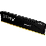 Kingston FURY DIMM 16 GB DDR5-6000, Arbeitsspeicher schwarz, KF560C30BBE-16, Fury Beast, INTEL XMP, AMD EXPO