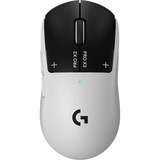 Logitech G Pro X2 SUPERSTRIKE, Gaming-Maus hellgrau/schwarz, LIGHTSPEED, HERO 2, für Windows