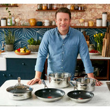 Tefal Wokpfanne by Jamie Oliver Cook Smart  edelstahl/schwarz, Ø 28 cm
