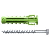 fischer Dübel SX Plus Green 10x50 S K grün, 5 Stück, mit Schraube