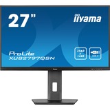 iiyama ProLite XUB2797QSN-B1, LED-Monitor 68.5 cm (27 Zoll), schwarz (matt), WQHD, IPS, Adaptive Sync, USB-C Dock, RJ 45, 100Hz Panel