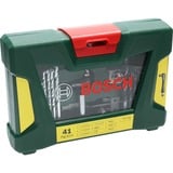 Bosch Heimwerken & Garten V-Line Bohrer- und Bit-Set, 41-teilig, Bit-Satz grün, mit Winkelschrauber