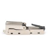 Digitus CAT.6a Feldstecker abwinkelbar, STP mit Staubschutzkappe silber, 1 Stück