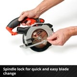 EINHELL Power X-Change Akku-Handkreissäge TE-CS 18/150 Li-Solo, 18Volt rot/schwarz, ohne Akku und Ladegerät