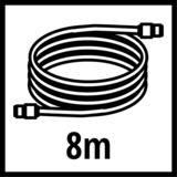 EINHELL Spiralschlauch 4139420, Druckluftschlauch rot, 8 Meter