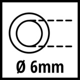 EINHELL Spiralschlauch 4139420, Druckluftschlauch rot, 8 Meter