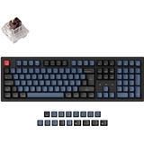 Keychron K10 Pro, Gaming-Tastatur schwarz/blaugrau, DE-Layout, Keychron K Pro Brown, Hot-Swap, Aluminiumrahmen, RGB
