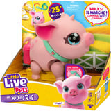 Moose Toys Little Live Pets - Mein Hausschwein Piggly, Kuscheltier 