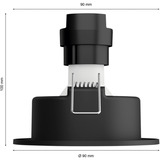 Philips Hue White Ambiance Adore Bathroom Einbau- und Einlege-Downlight (3er-Pack), LED-Leuchte silber