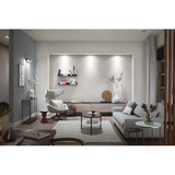 Philips Hue White Ambiance Adore Bathroom Einbau- und Einlege-Downlight (3er-Pack), LED-Leuchte silber