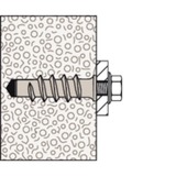 fischer Turbo Porenbetondübel FTP K 6 hellgrau, 25 Stück