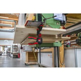 BESSEY 2x Einhand-Tischzwinge mit drehbarem Griff (EZR360-15SET) schwarz/rot, 150 / 60, Für Führungsschienen EZR360
