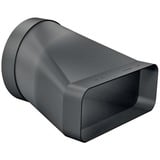 Bosch Home Adapterstück HEZ9VDSI0, Ø 150mm, Rohr schwarz, rund>flach, männlich